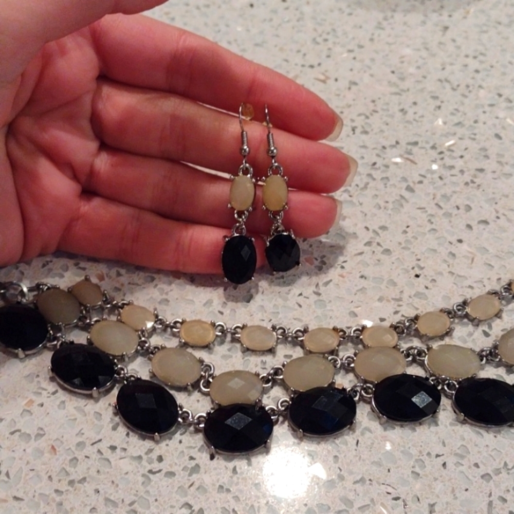 Fashion earrings and necklace